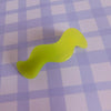 Wavy pony clip in lime - Re - leaf